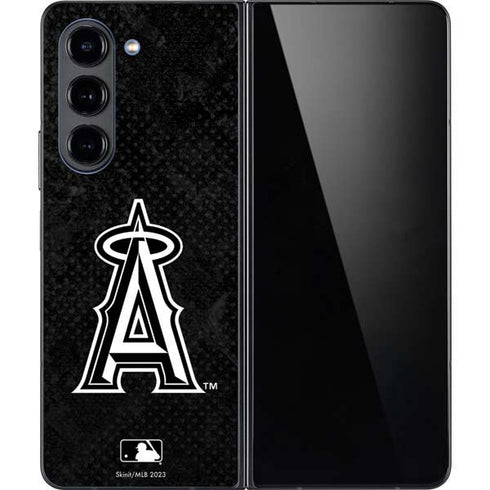 MLB Los Angeles Angels Dark Wash Galaxy Z Fold5 5G Skin