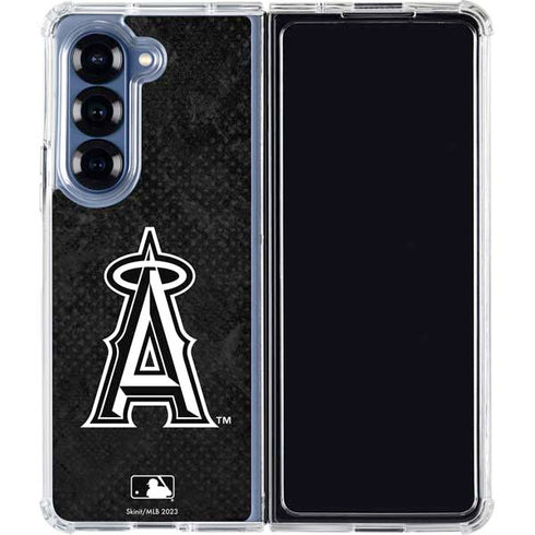 MLB Los Angeles Angels Dark Wash Galaxy Z Fold7 Clear Case