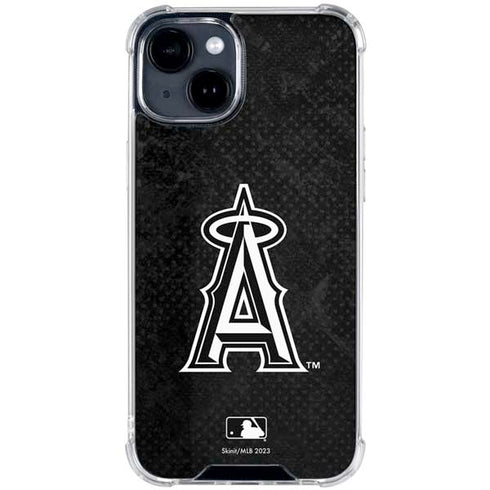 MLB Los Angeles Angels Dark Wash iPhone 15 Clear Case