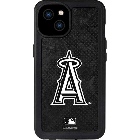 MLB Los Angeles Angels Dark Wash iPhone 15 Plus Waterproof Case