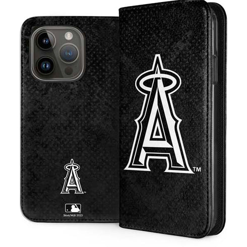 MLB Los Angeles Angels Dark Wash iPhone 15 Pro Folio Case