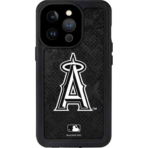 MLB Los Angeles Angels Dark Wash iPhone 15 Pro Waterproof Case