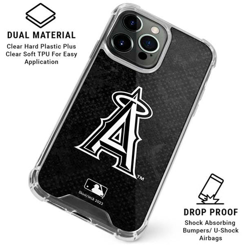 MLB Los Angeles Angels Dark Wash iPhone 16 Pro Max Clear Case