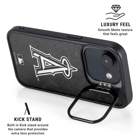 MLB Los Angeles Angels Dark Wash iPhone 16e Kickstand Case