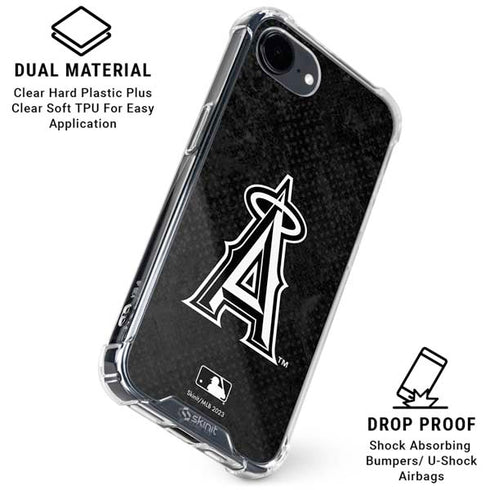 MLB Los Angeles Angels Dark Wash iPhone 16e Clear Case