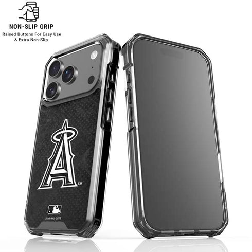 MLB Los Angeles Angels Dark Wash iPhone 18 Pro Clear Case