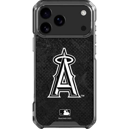 MLB Los Angeles Angels Dark Wash iPhone 18 Pro Max Clear Case