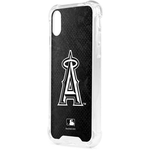 MLB Los Angeles Angels Dark Wash iPhone XS Clear Case