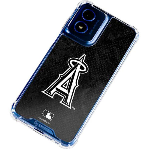 MLB Los Angeles Angels Dark Wash Moto G Play 4G (2024) Clear Case