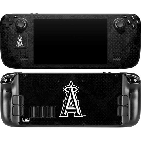 MLB Los Angeles Angels Dark Wash Steam Deck Handheld Gaming Computer OLED Skin