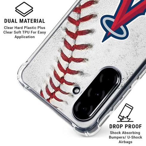 MLB Los Angeles Angels Game Ball Galaxy A36 5G Clear Case