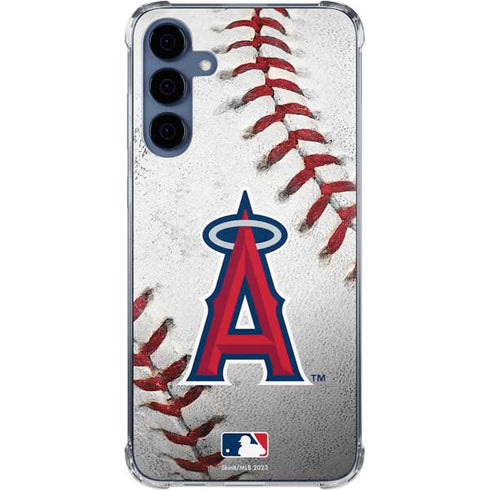MLB Los Angeles Angels Game Ball Galaxy A55 5G Clear Case