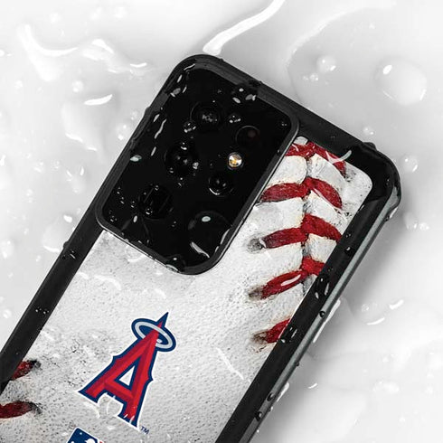 MLB Los Angeles Angels Game Ball Galaxy S24 Ultra Waterproof Case