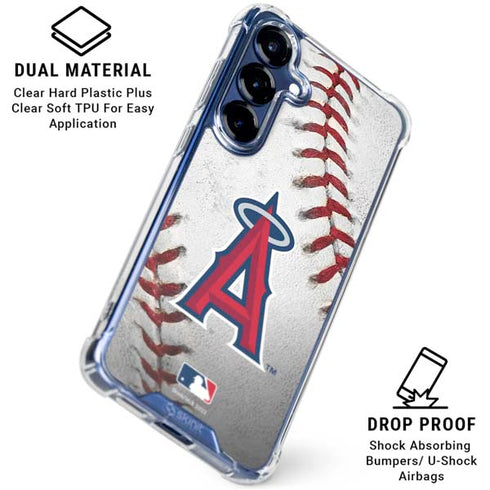 MLB Los Angeles Angels Game Ball Galaxy S25 Clear Case