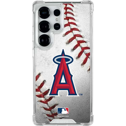 MLB Los Angeles Angels Game Ball Galaxy S25 Ultra Clear Case