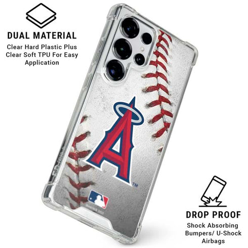 MLB Los Angeles Angels Game Ball Galaxy S25 Ultra Clear Case