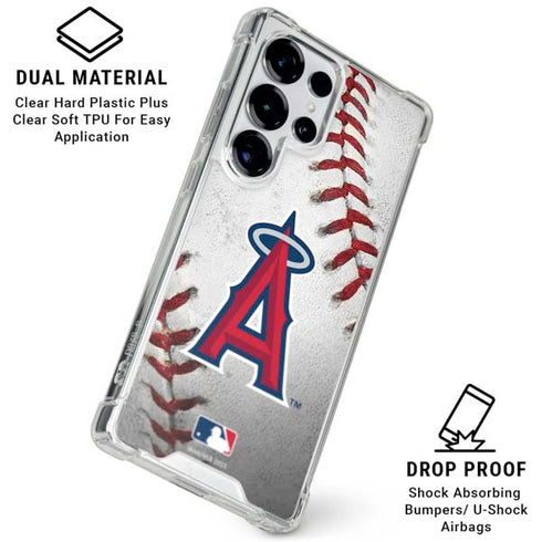 MLB Los Angeles Angels Game Ball Galaxy S26 Ultra Clear Case