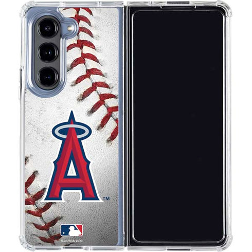 MLB Los Angeles Angels Game Ball Galaxy Z Fold5 5G Clear Case
