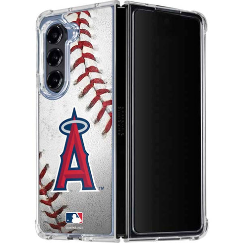 MLB Los Angeles Angels Game Ball Galaxy Z Fold5 5G Clear Case