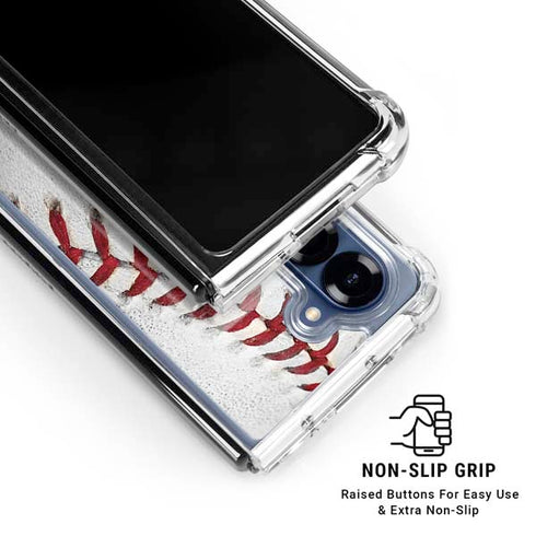 MLB Los Angeles Angels Game Ball Galaxy Z Fold6 Clear Case