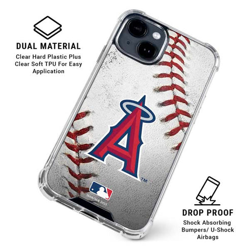 MLB Los Angeles Angels Game Ball iPhone 15 Clear Case