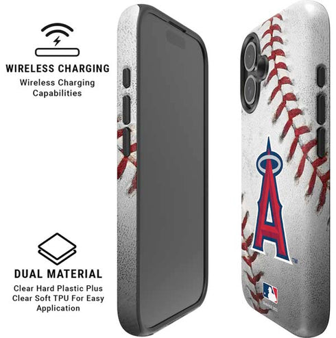 MLB Los Angeles Angels Game Ball iPhone 16 Plus Magsafe Impact Case