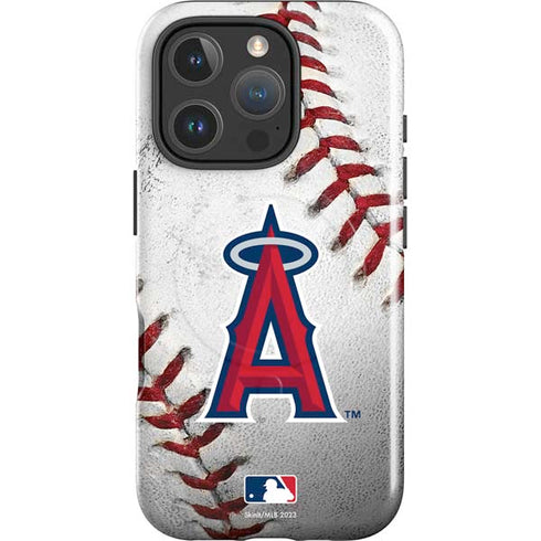 MLB Los Angeles Angels Game Ball iPhone 16 Pro Magsafe Impact Case