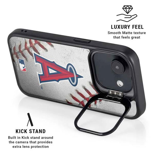 MLB Los Angeles Angels Game Ball iPhone 16e Kickstand Case