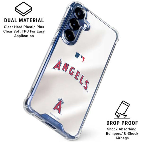 MLB Los Angeles Angels Jersey Galaxy S25 Plus Clear Case