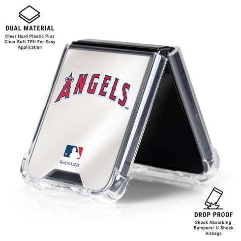 MLB Los Angeles Angels Jersey Galaxy Z Flip6 Clear Case