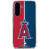 MLB Los Angeles Angels Split Galaxy A36 5G Clear Case
