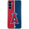 MLB Los Angeles Angels Split Galaxy A55 5G Clear Case
