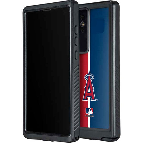 MLB Los Angeles Angels Split Galaxy S24 Ultra Waterproof Case