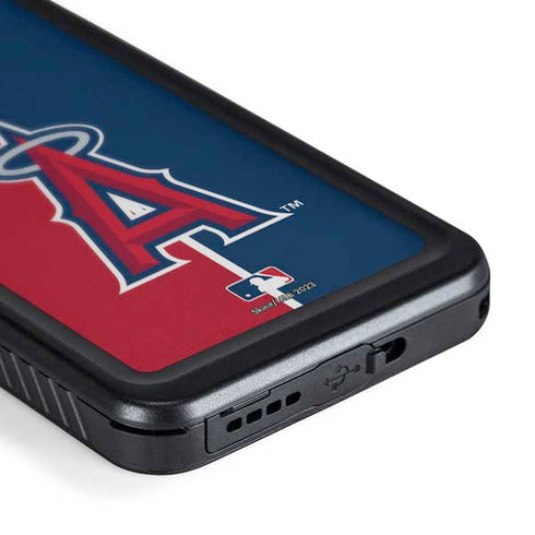 MLB Los Angeles Angels Split Galaxy S24 Waterproof Case