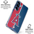 MLB Los Angeles Angels Split Galaxy S25 FE Clear Case