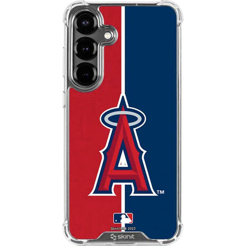 MLB Los Angeles Angels Split Galaxy S26 Clear Case