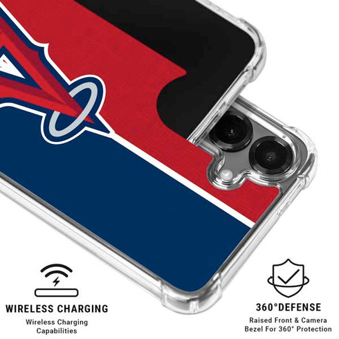 MLB Los Angeles Angels Split Galaxy S26 Plus Clear Case
