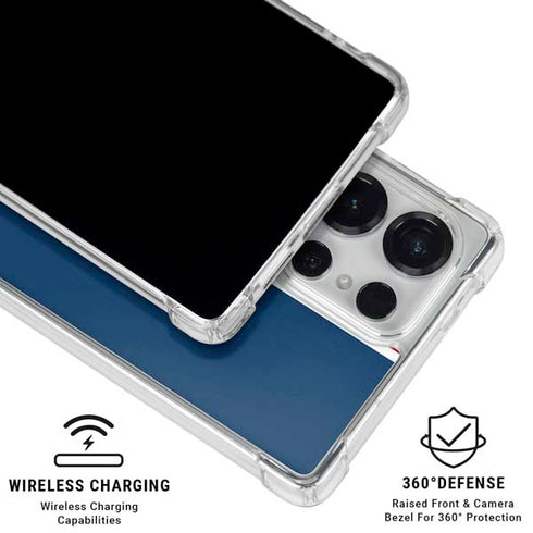MLB Los Angeles Angels Split Galaxy S26 Ultra Clear Case