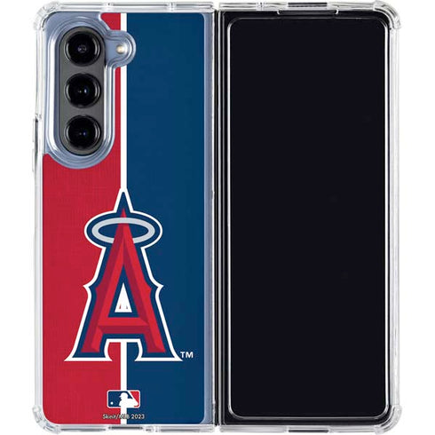 MLB Los Angeles Angels Split Galaxy Z Fold5 5G Clear Case