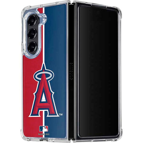 MLB Los Angeles Angels Split Galaxy Z Fold5 5G Clear Case