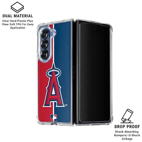 MLB Los Angeles Angels Split Galaxy Z Fold6 Clear Case