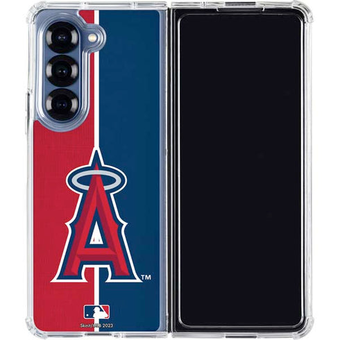 MLB Los Angeles Angels Split Galaxy Z Fold7 Clear Case