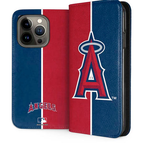 MLB Los Angeles Angels Split iPhone 14 Pro Folio Case