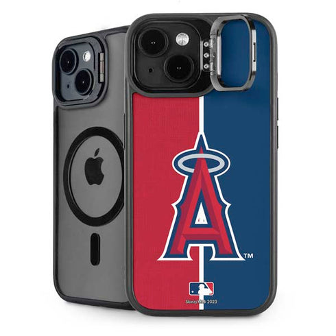 MLB Los Angeles Angels Split iPhone 15 Plus Kickstand Case