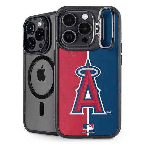 MLB Los Angeles Angels Split iPhone 15 Pro Kickstand Case