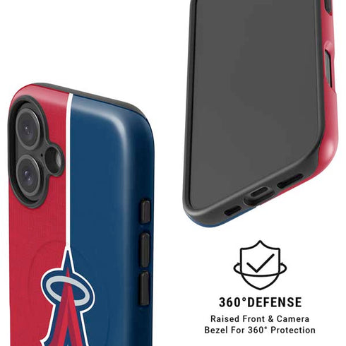 MLB Los Angeles Angels Split iPhone 16 Magsafe Impact Case