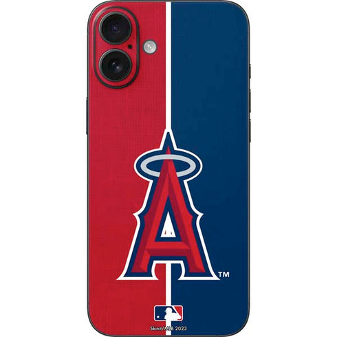 MLB Los Angeles Angels Split iPhone 16 Plus Skin