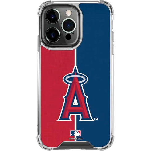 MLB Los Angeles Angels Split iPhone 16 Pro Clear Case