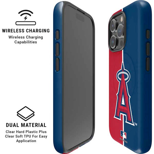MLB Los Angeles Angels Split iPhone 16 Pro Max Magsafe Impact Case