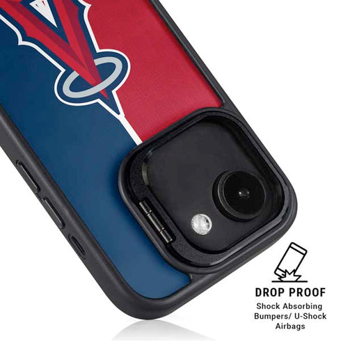 MLB Los Angeles Angels Split iPhone 16e Kickstand Case